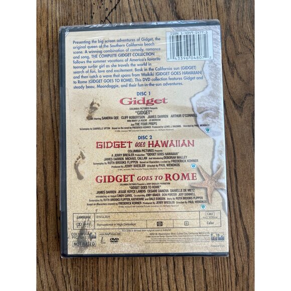 Gidget Collection 2-Disc DVD Set Featuring Gidget Goes To Rome NEW Sealed - Picture 3 of 4